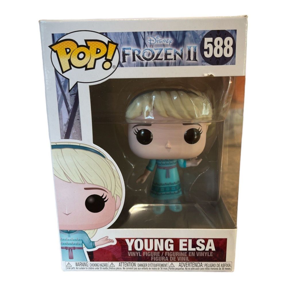 Funko Pop! Disney Frozen II 2 #588 Young Elsa Vinyl Figure w/ Protector